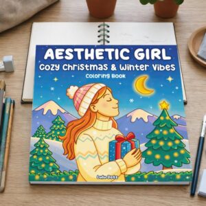 aesthetic girl cozy christmas & winter vibes