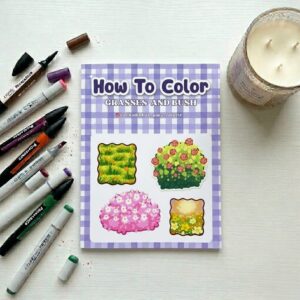 how to color grasses & bush