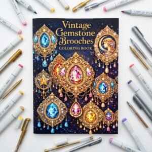 vintage gemstone brooches